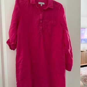 Michael Stars Fuchsia Long Sleeve Dress